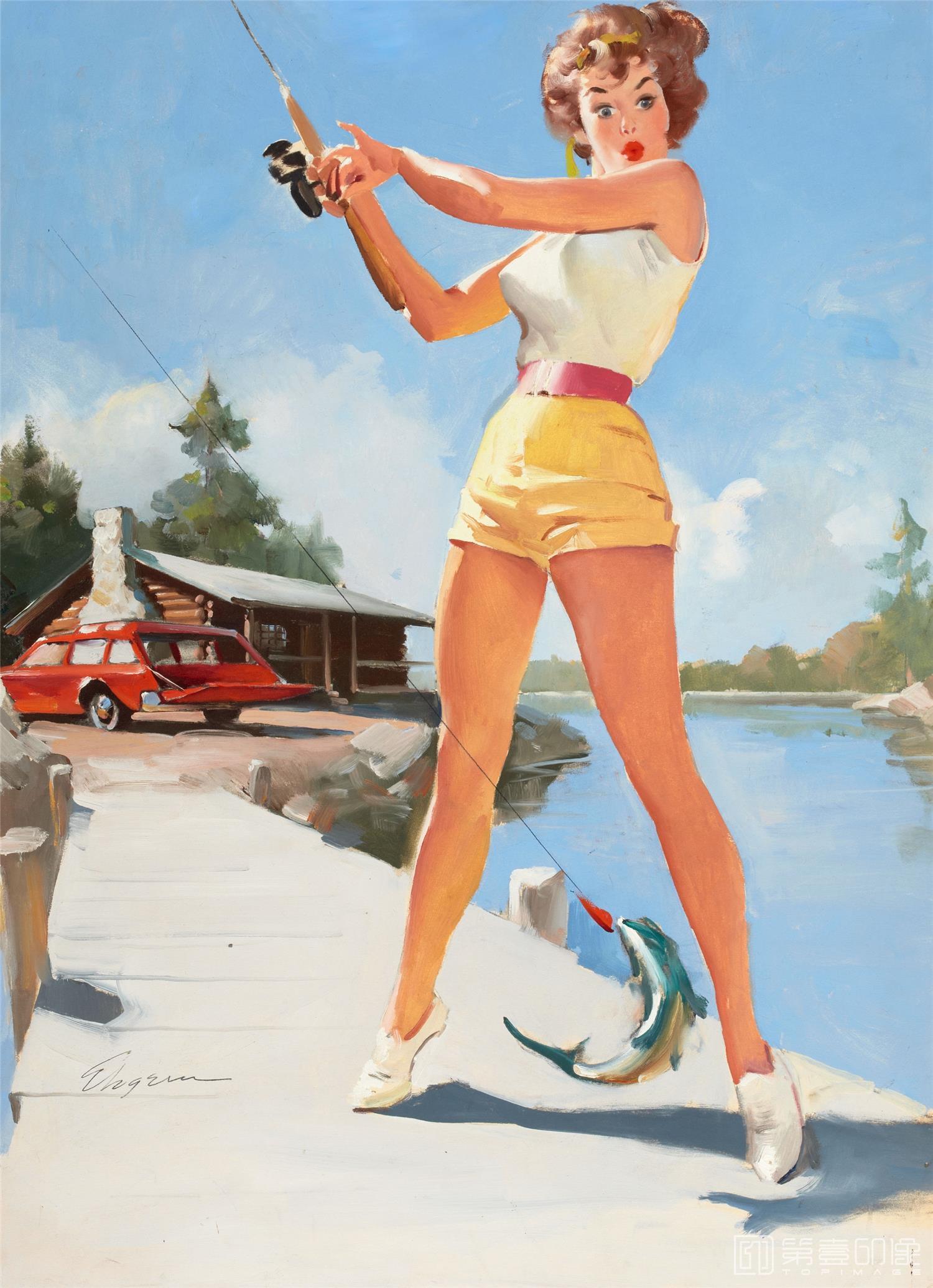 油画-吉尔·艾尔夫格雷恩 Gil Elvgren 作品集-147